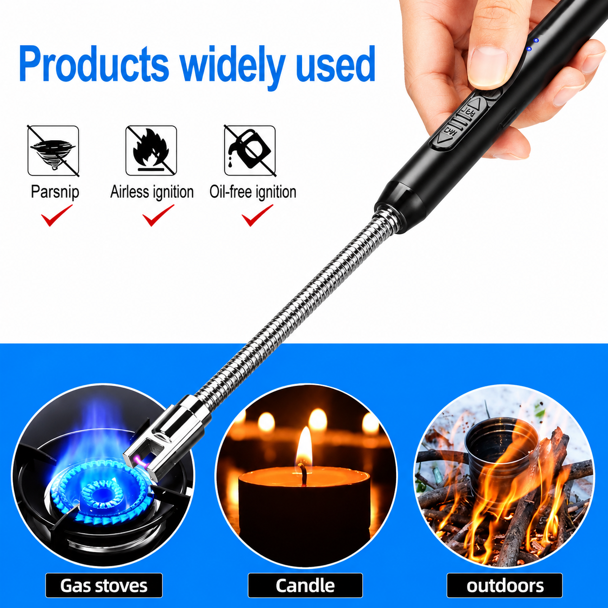 USB Rechargeable Electric Lighter Black Metal (FREE SHIPPING)