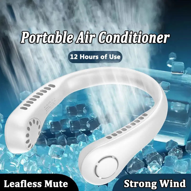 Portable Neck Fan – Rechargeable Hands Free Summer Cooling fan