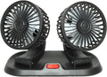 SOGO 12V Premium Dual Head Car Fan (360° Adjustable & Strong Cooling)