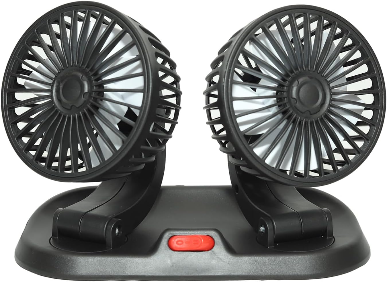SOGO 12V Premium Dual Head Car Fan (360° Adjustable & Strong Cooling)